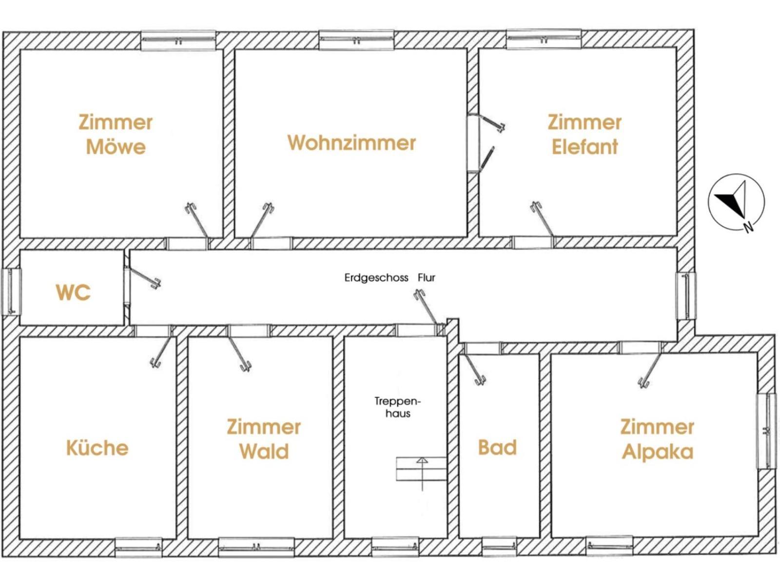 Gelbes Haus Seenland Ferienwohnungen Xl Elsterheide Екстериор снимка
